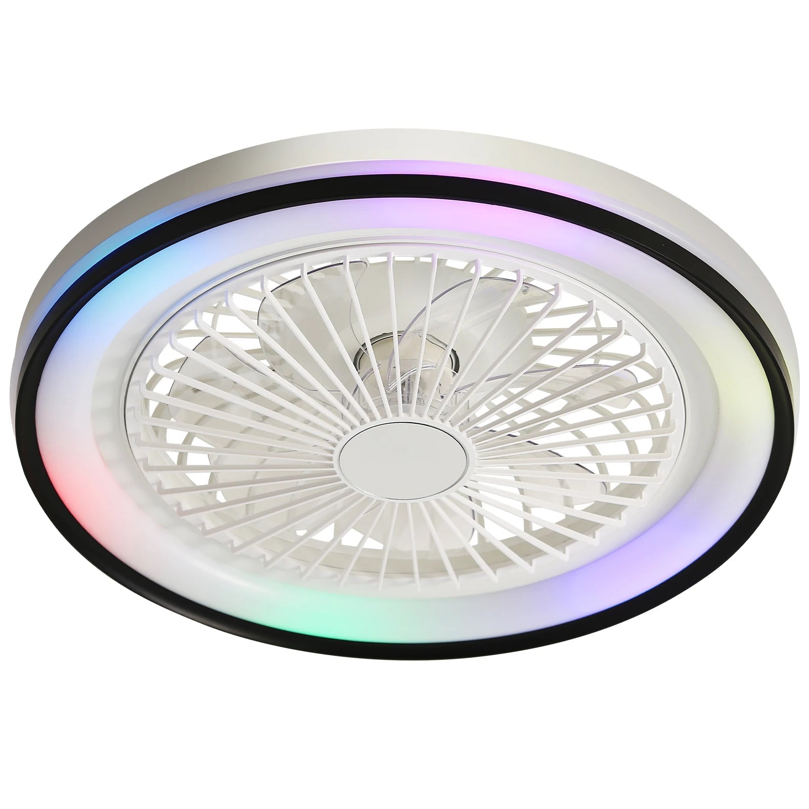 Ventilateur de plafond silencieux compact avec LED et télécommande – 48 cm - Ventileo Design