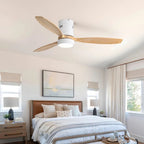 Ventilateur de plafond silencieux design avec LED et télécommande – 132 cm - Ventileo Design