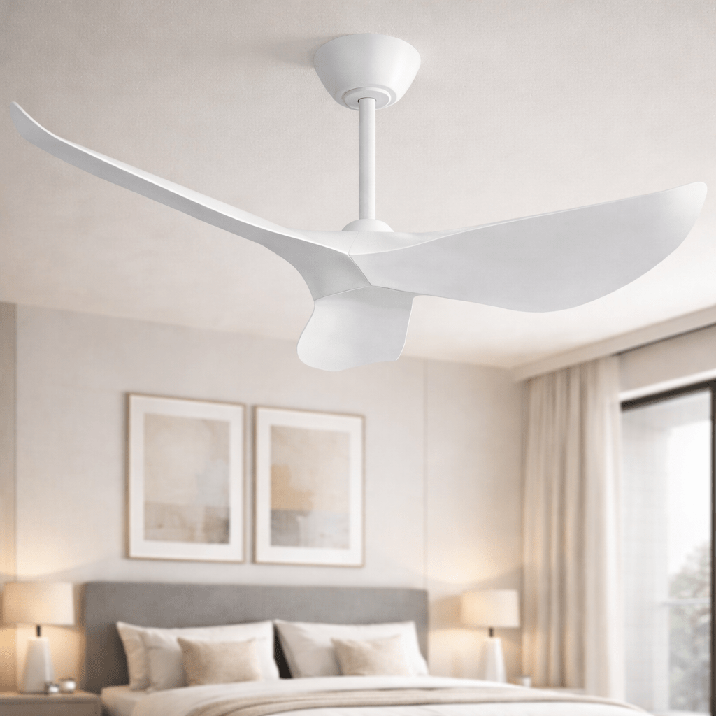 Ventilateur de plafond silencieux design avec LED et télécommande – 97 cm - Ventileo Design