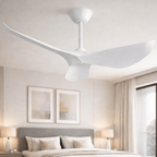 Ventilateur de plafond silencieux design avec LED et télécommande – 97 cm - Ventileo Design