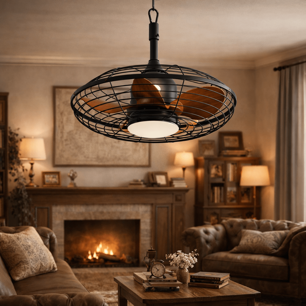 Ventilateur de plafond silencieux moderne avec LED et télécommande – 51 cm - Ventileo Design